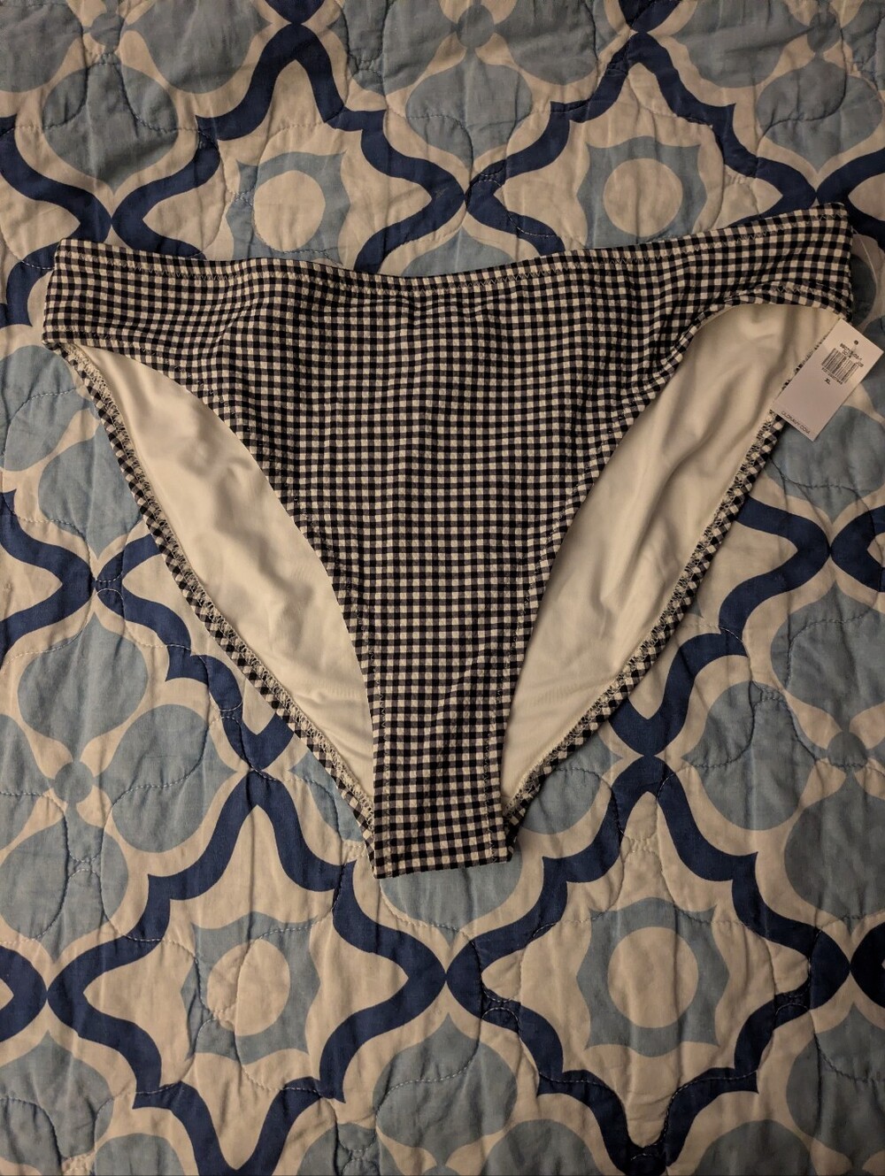 Women's Old Navy Black & White Gingham Plaid Check Bottoms Xl Nwt